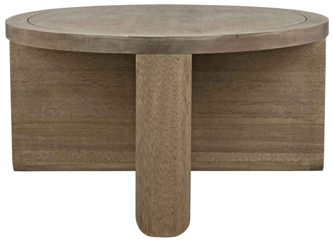 American Home Furniture | Noir - Bast Coffee Table, Washed Walnut