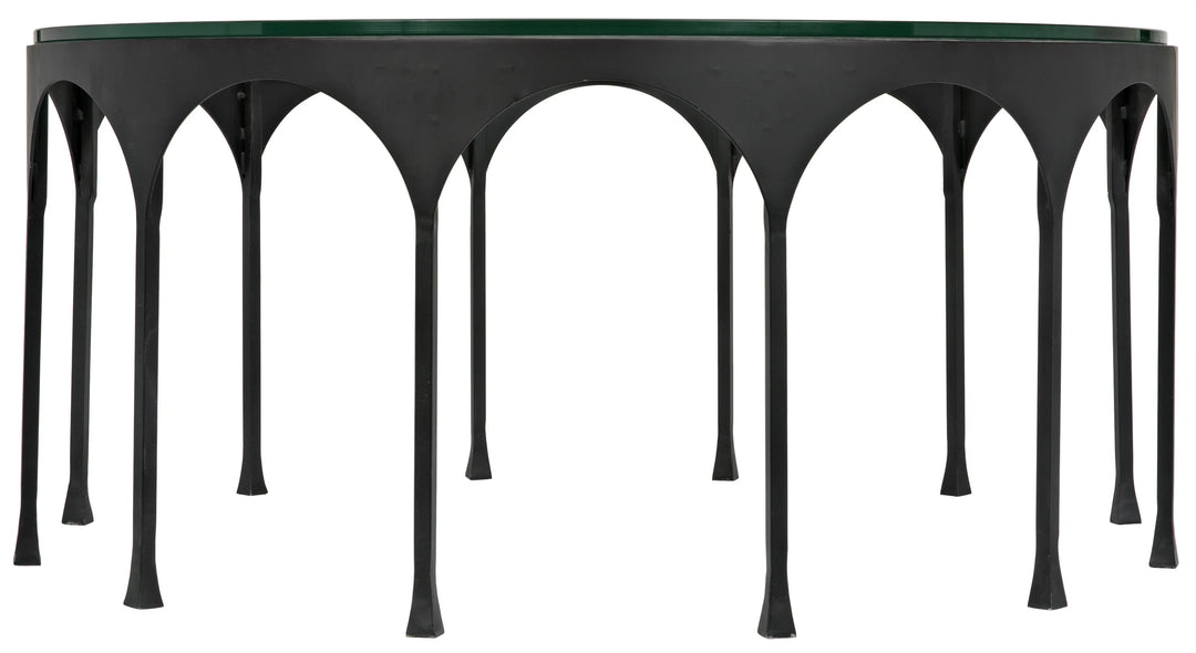 American Home Furniture | Noir - Achille Coffee Table, Black Steel