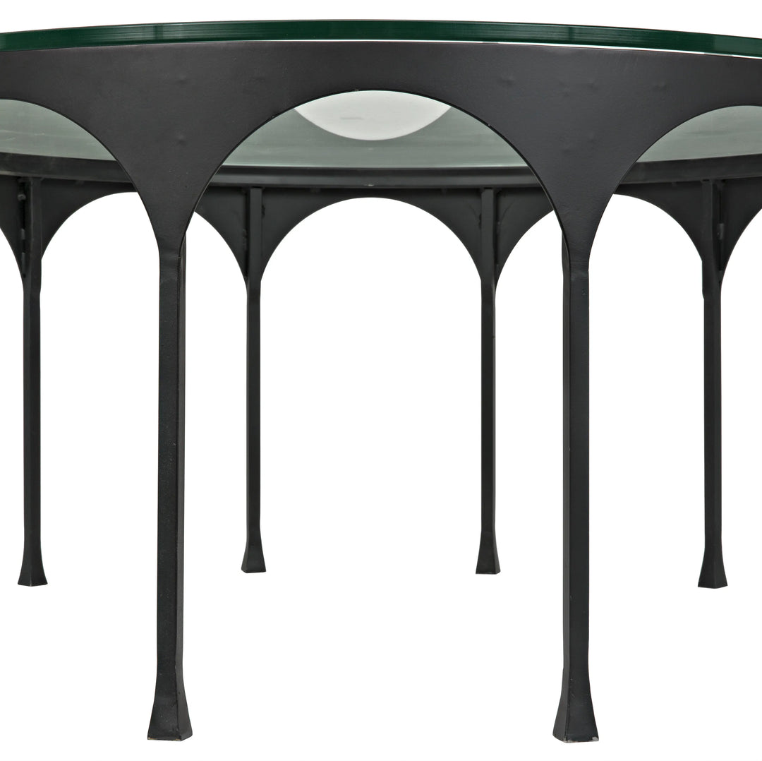 American Home Furniture | Noir - Achille Coffee Table, Black Steel