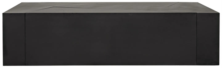 American Home Furniture | Noir - Element Coffee Table, Black Steel