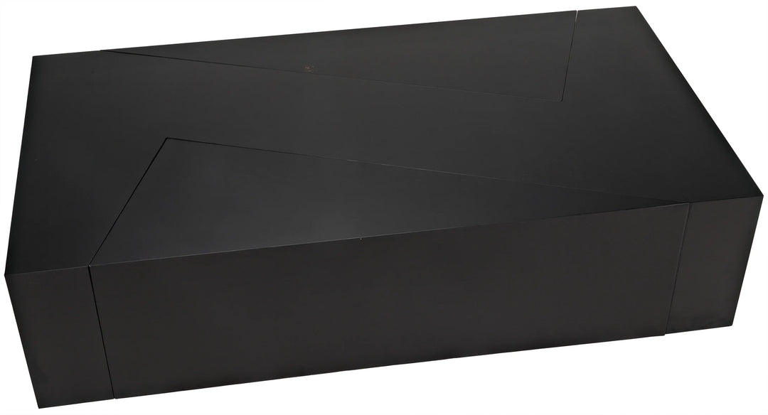 American Home Furniture | Noir - Element Coffee Table, Black Steel