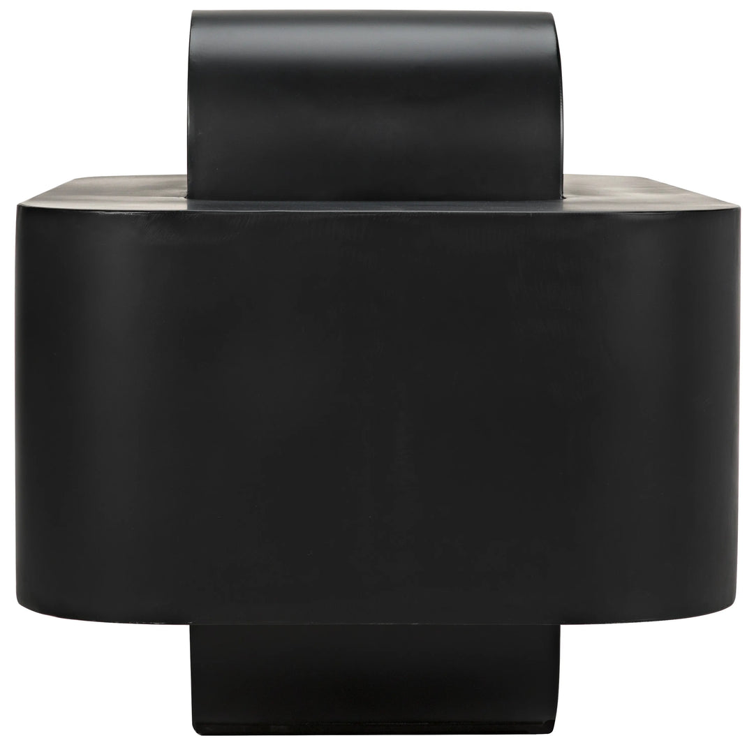 American Home Furniture | Noir - Nodum Accent Table, Black Steel