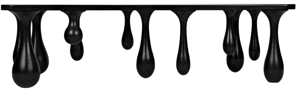 American Home Furniture | Noir - Drop Coffee Table, Hand Rubbed Black