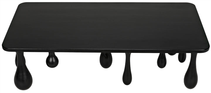 American Home Furniture | Noir - Drop Coffee Table, Hand Rubbed Black