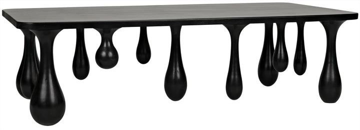 American Home Furniture | Noir - Drop Coffee Table, Hand Rubbed Black