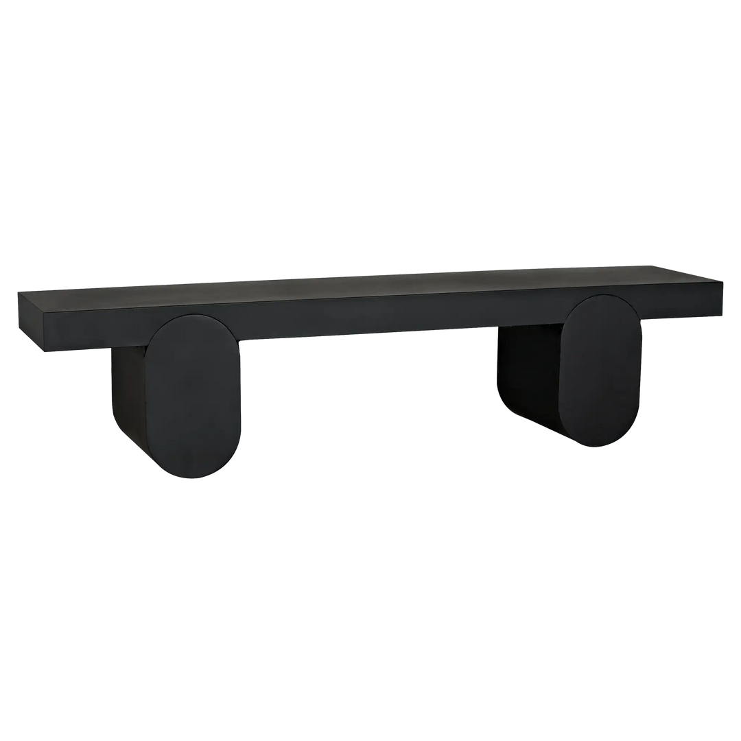 American Home Furniture | Noir - Evora Coffee Table, Black Metal