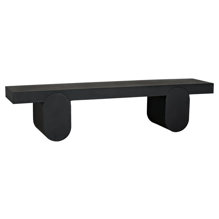 American Home Furniture | Noir - Evora Coffee Table, Black Metal