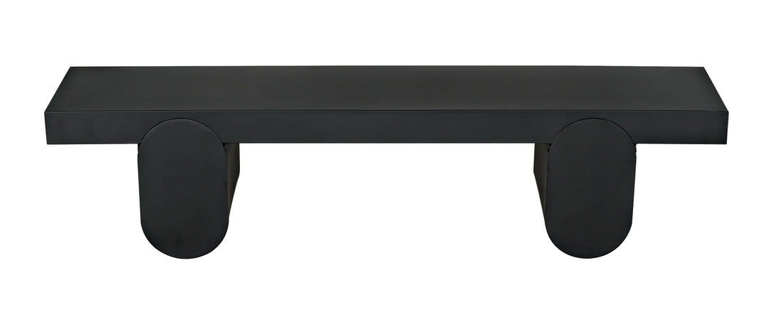 American Home Furniture | Noir - Evora Coffee Table, Black Metal