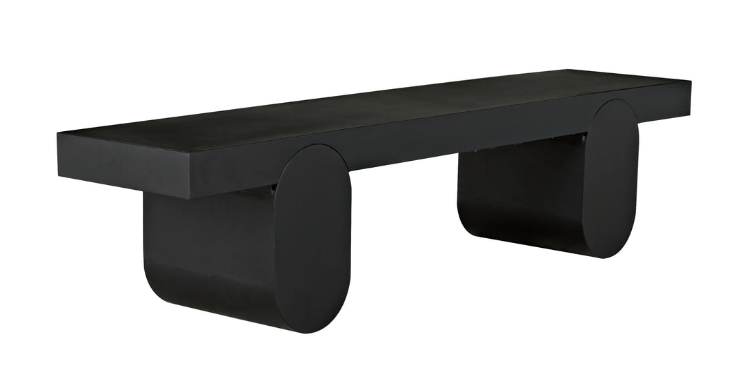 American Home Furniture | Noir - Evora Coffee Table, Black Metal