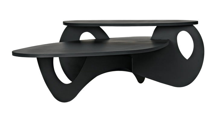 American Home Furniture | Noir - Kaldera Coffee Table, Black Steel