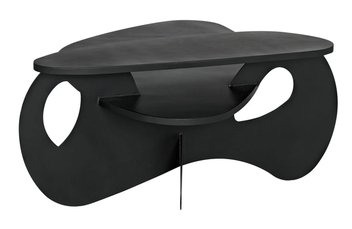 American Home Furniture | Noir - Kaldera Coffee Table, Black Steel