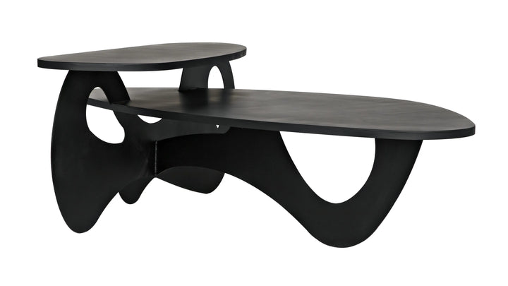 American Home Furniture | Noir - Kaldera Coffee Table, Black Steel