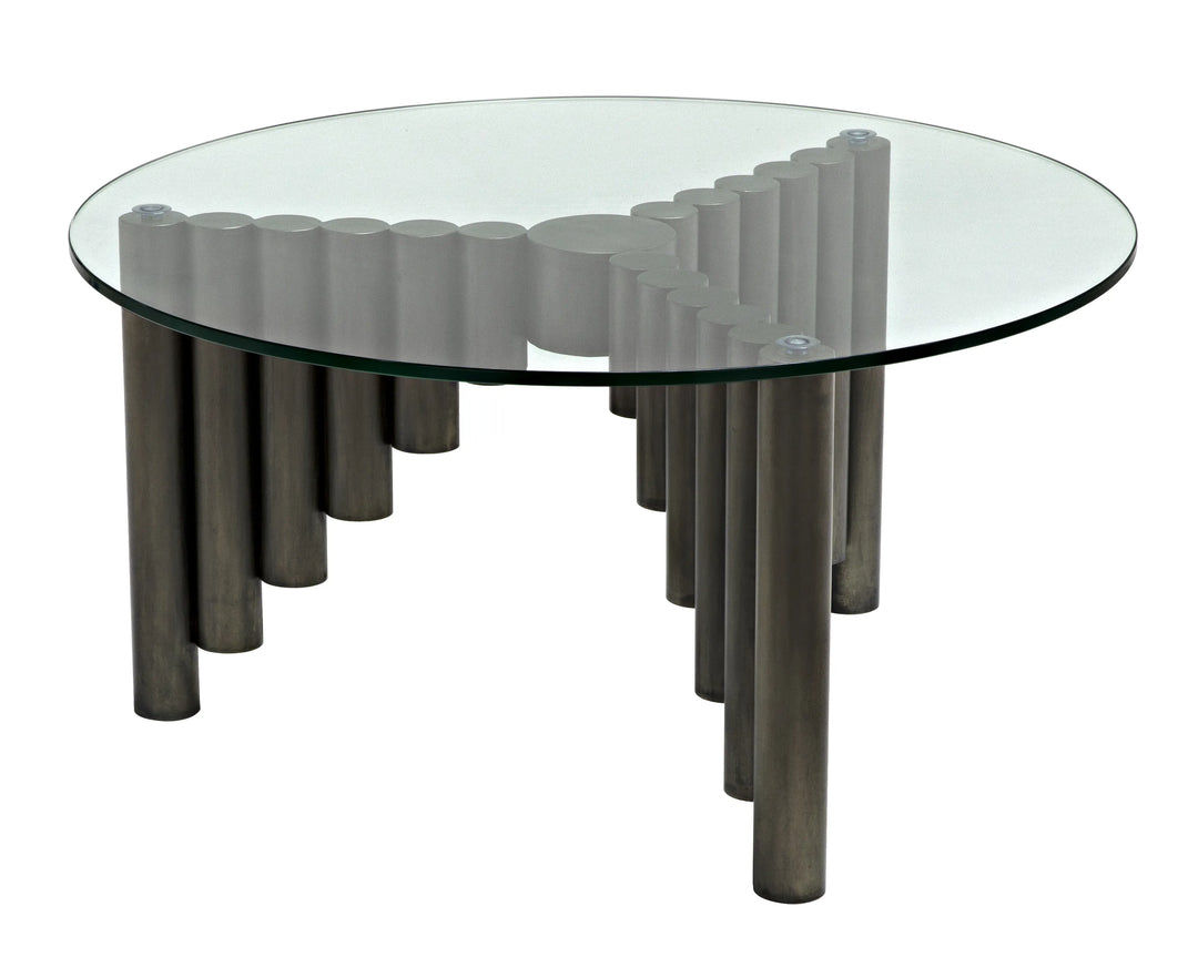 American Home Furniture | Noir - Organum Coffee Table, Gun Metal Finish