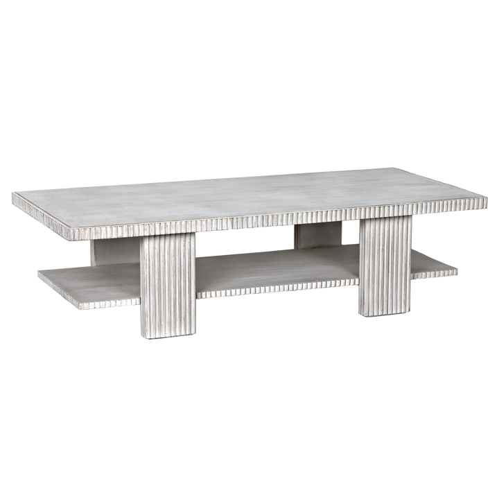 American Home Furniture | Noir - Humphrey Coffee Table, White Wash