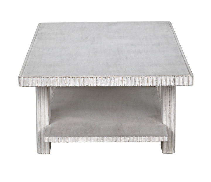 American Home Furniture | Noir - Humphrey Coffee Table, White Wash