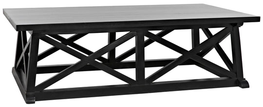 Noir Sutton Coffee Table,Hand Rubbed Black COFFEE TABLES