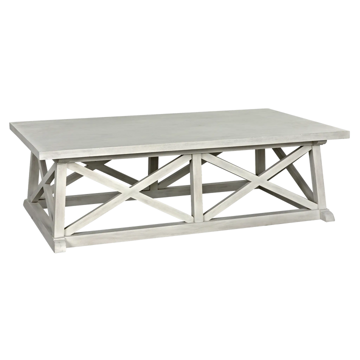 American Home Furniture | Noir - Sutton Coffee Table, White Wash