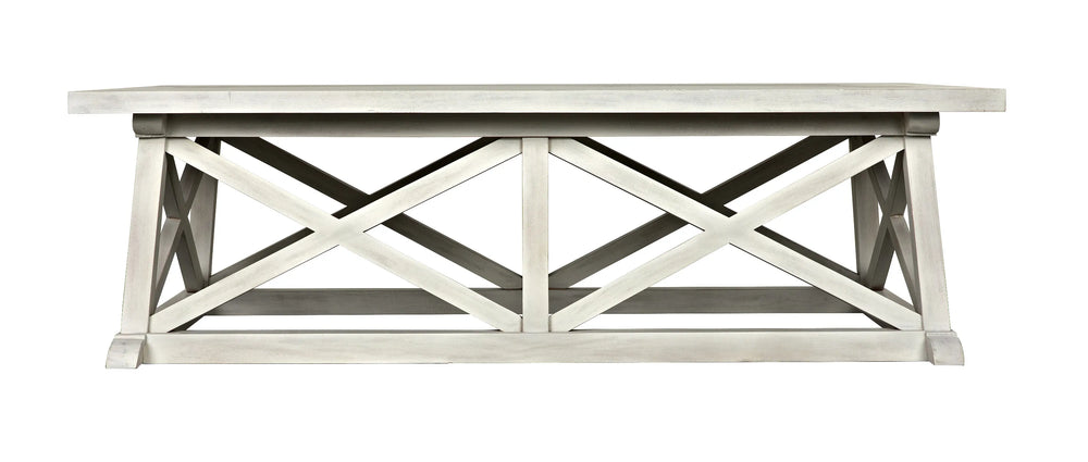 American Home Furniture | Noir - Sutton Coffee Table, White Wash