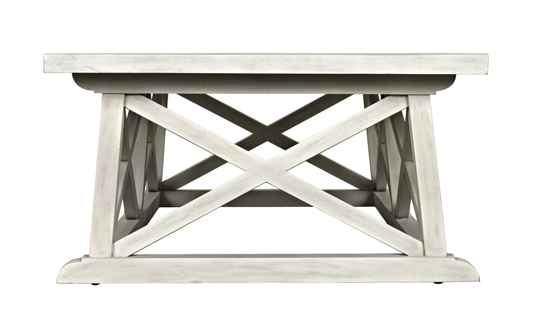 American Home Furniture | Noir - Sutton Coffee Table, White Wash