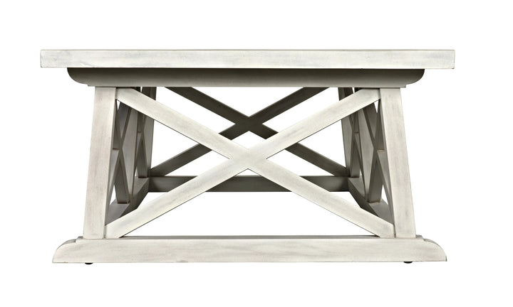 American Home Furniture | Noir - Sutton Coffee Table, White Wash