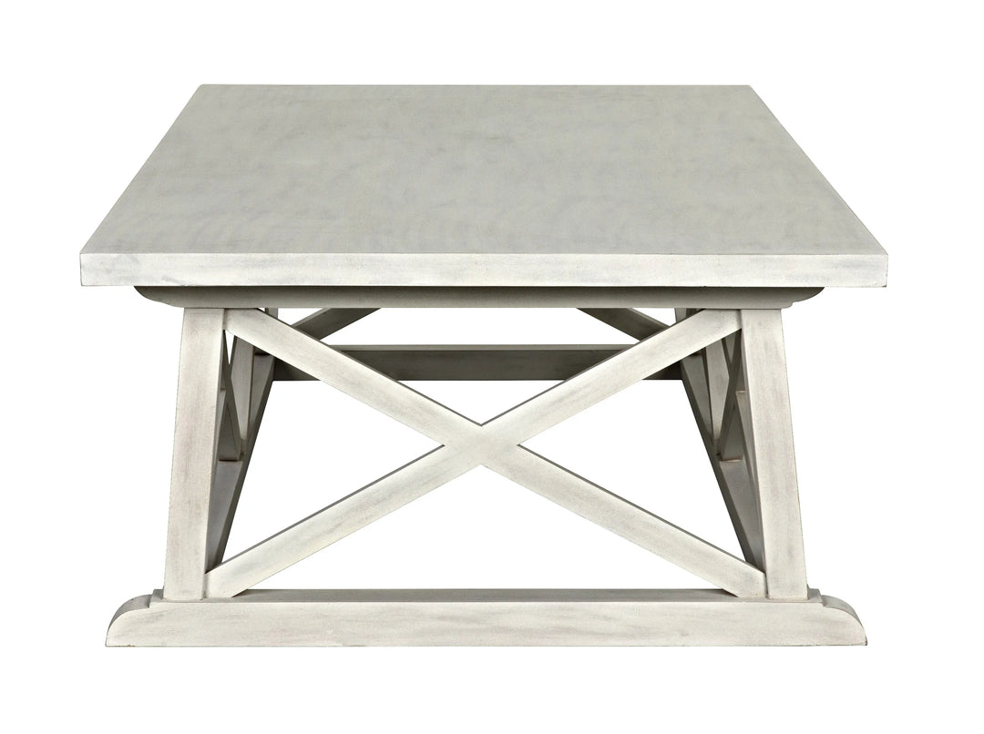 American Home Furniture | Noir - Sutton Coffee Table, White Wash