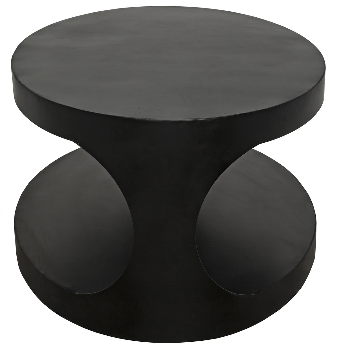 American Home Furniture | Noir - Eclipse Oval Coffee Table, Black Steel