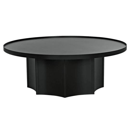 Noir Rome Coffee Table, Black Steel COFFEE TABLES