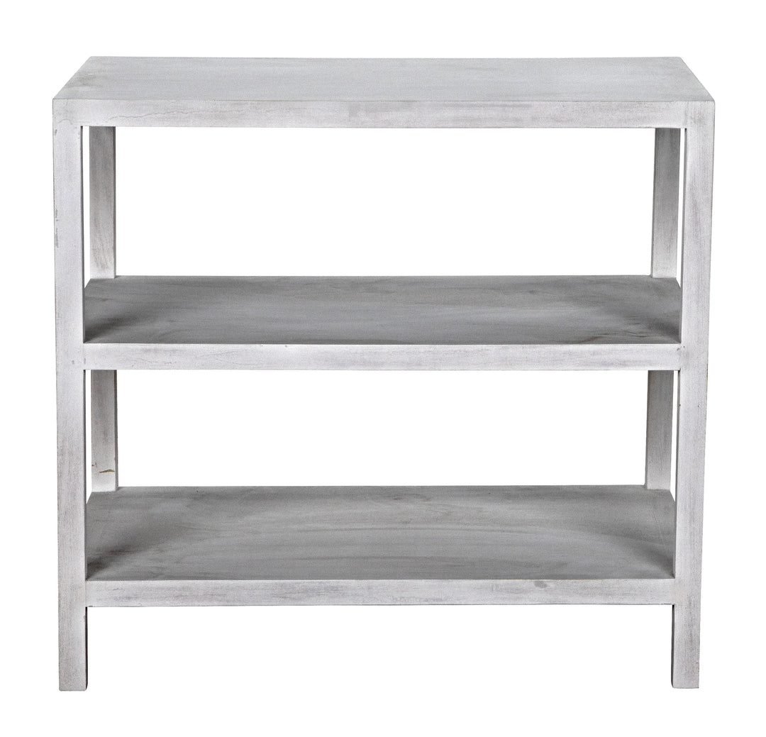 American Home Furniture | Noir - 2 Shelf Side Table, White Wash