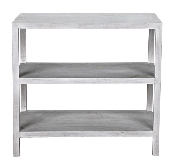 American Home Furniture | Noir - 2 Shelf Side Table, White Wash