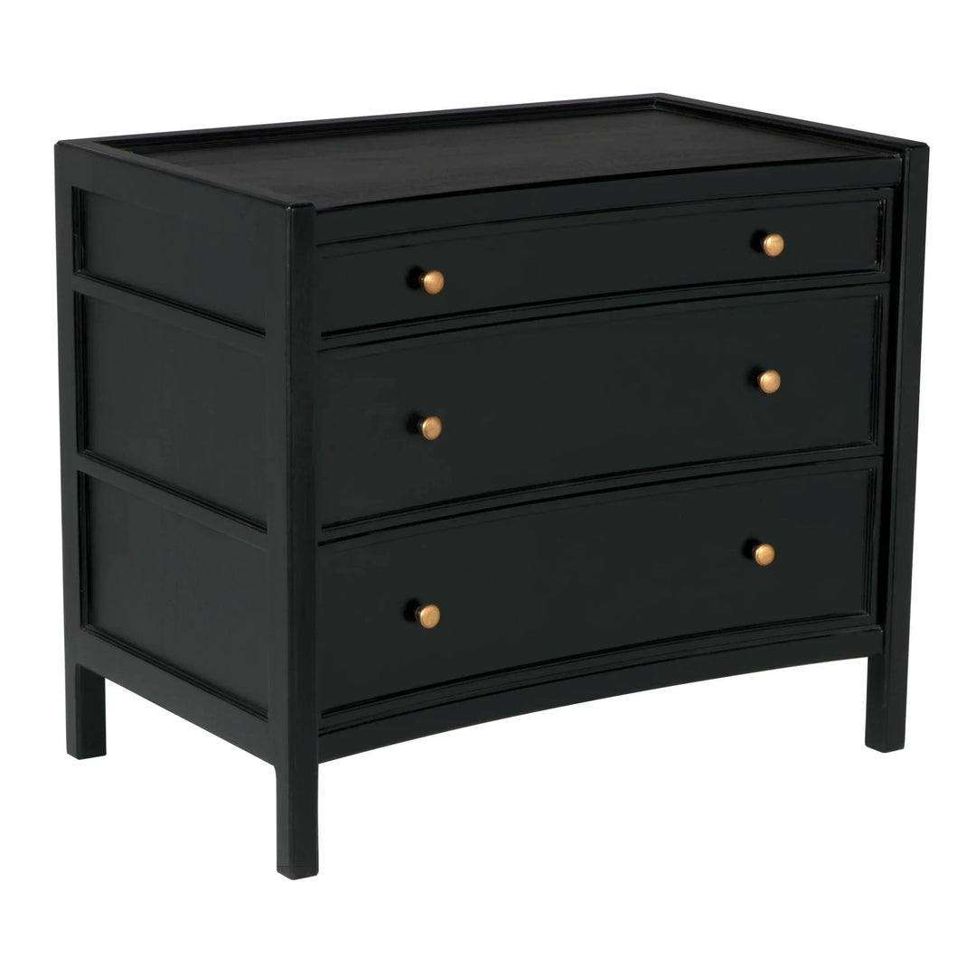 Hampton Side Table, Hand Rubbed Black - AmericanHomeFurniture