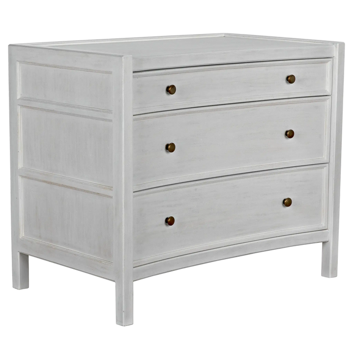 American Home Furniture | Noir - Hampton Side Table,White Wash