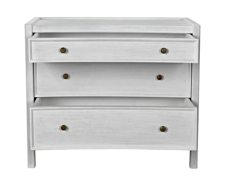 American Home Furniture | Noir - Hampton Side Table,White Wash