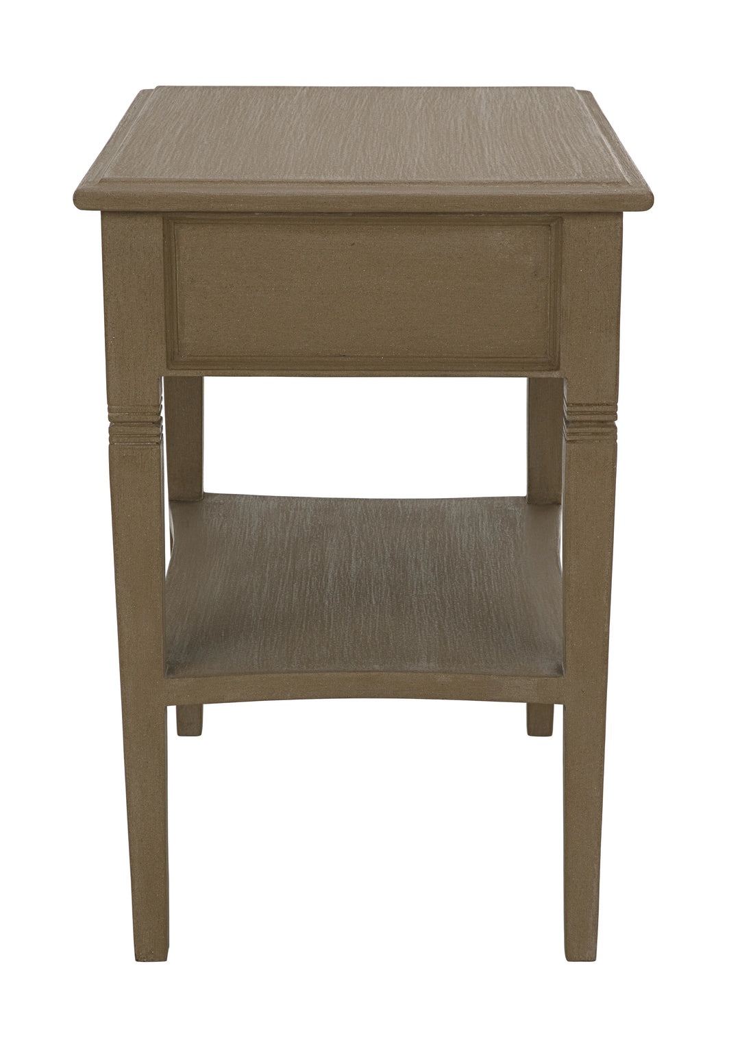 American Home Furniture | Noir - Oxford 1-Drawer Side Table, Weathered