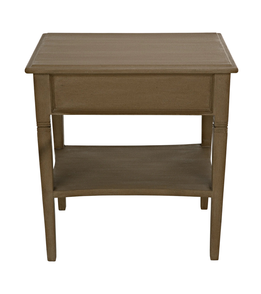 American Home Furniture | Noir - Oxford 1-Drawer Side Table, Weathered