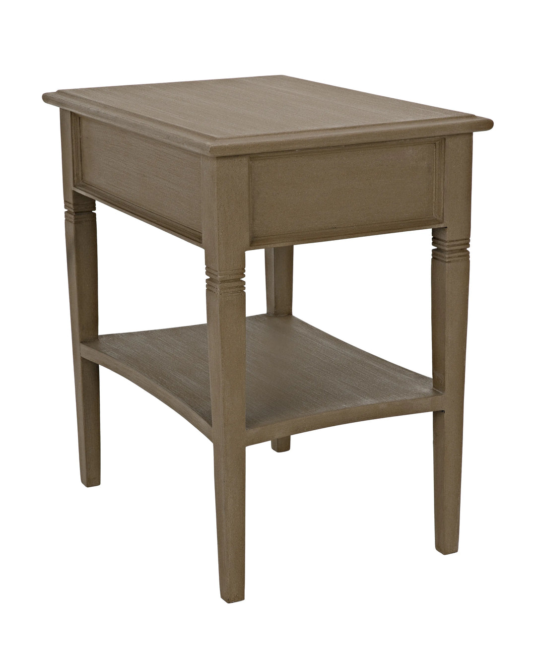 American Home Furniture | Noir - Oxford 1-Drawer Side Table, Weathered