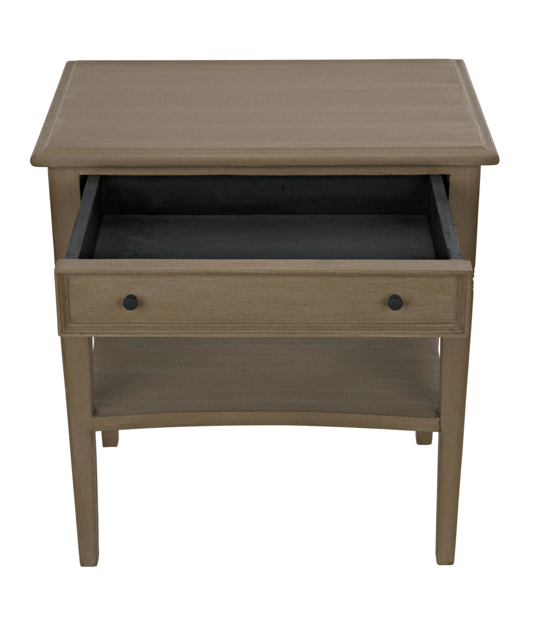 American Home Furniture | Noir - Oxford 1-Drawer Side Table, Weathered