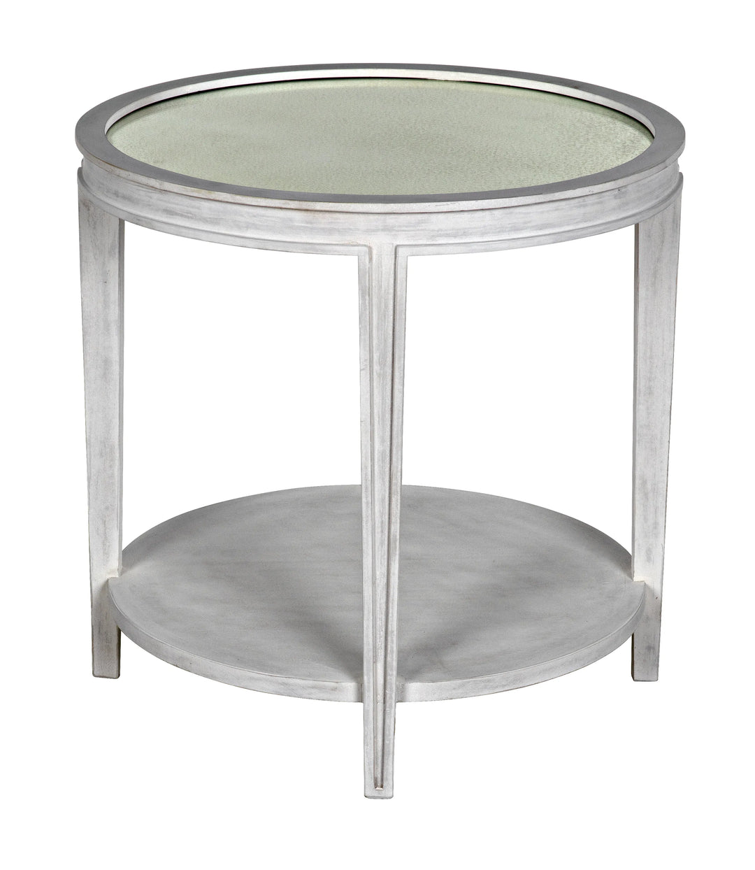 American Home Furniture | Noir - Imperial Side Table, White Wash