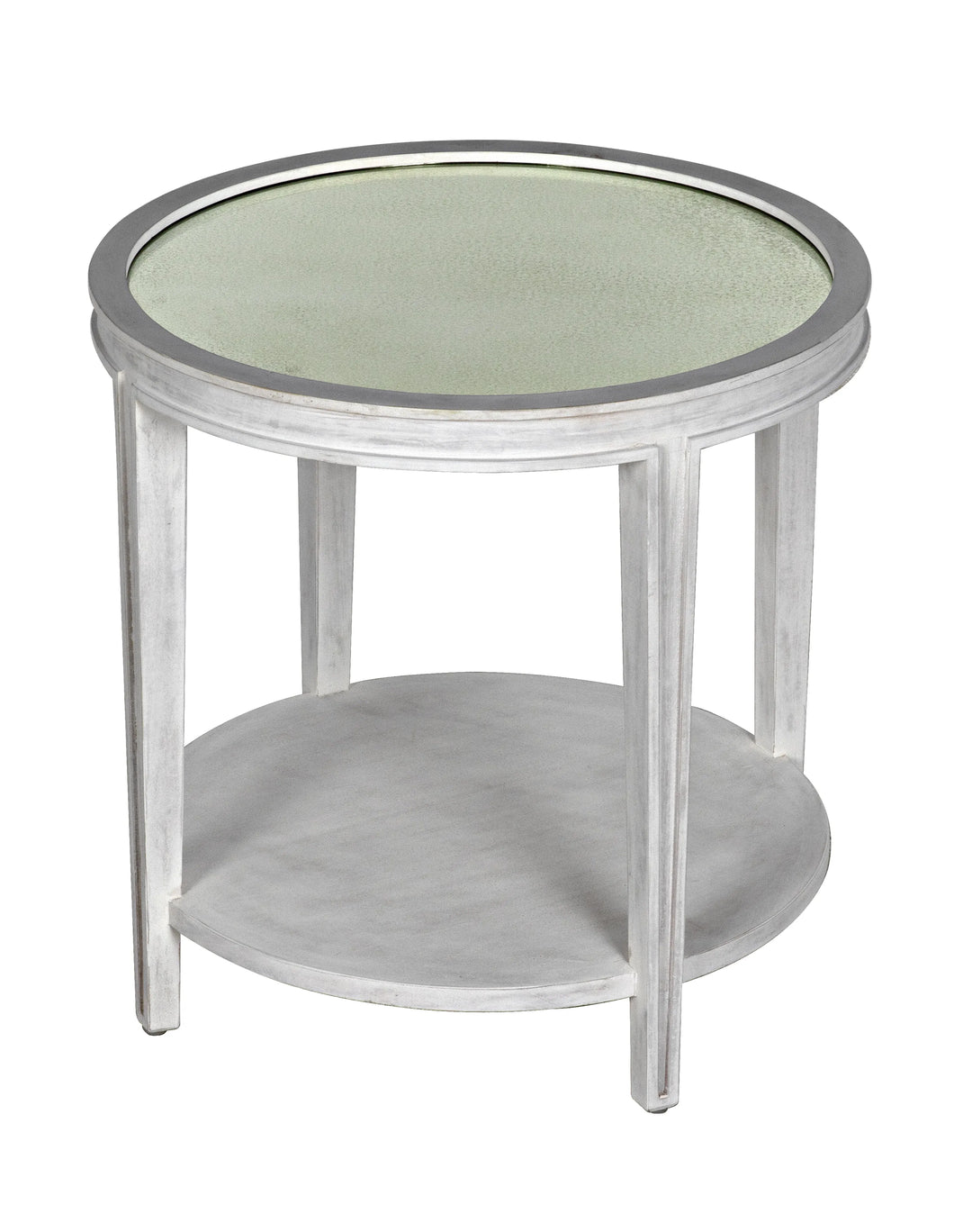 American Home Furniture | Noir - Imperial Side Table, White Wash