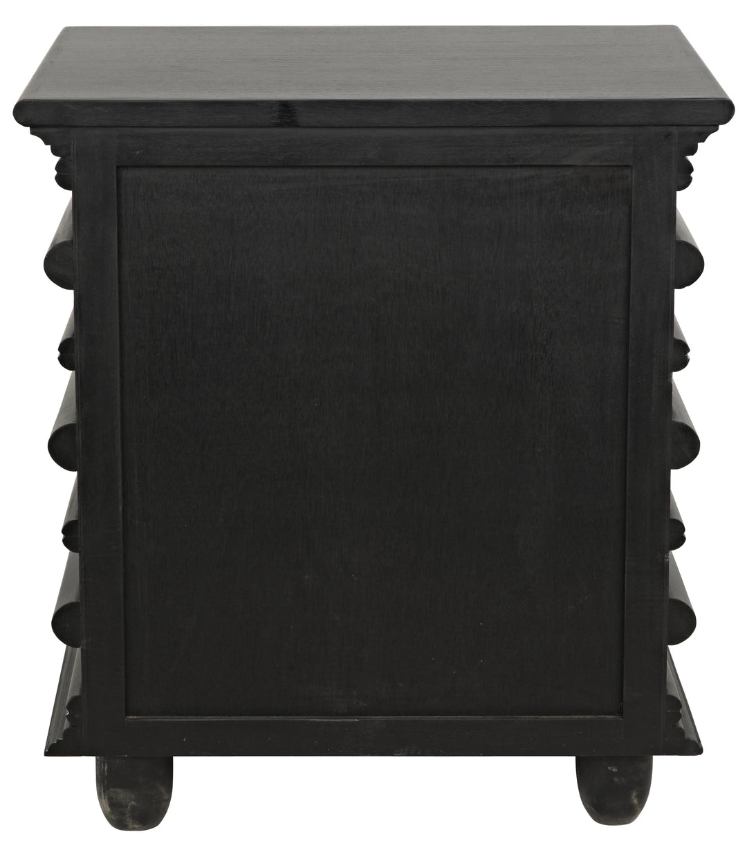 American Home Furniture | Noir - Ascona Side Table, Hand Rubbed Black