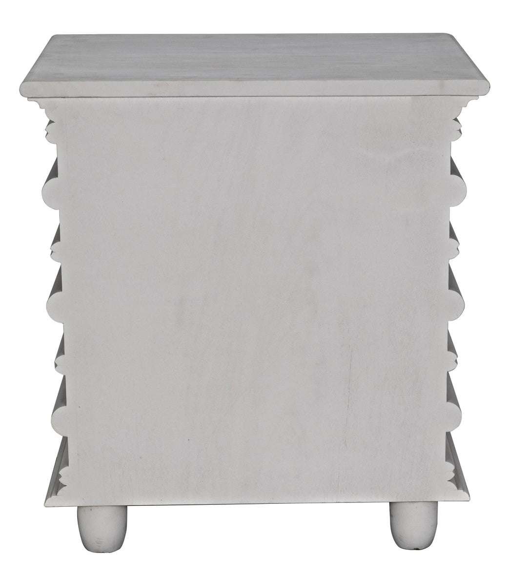 American Home Furniture | Noir - Ascona Side Table, White Wash