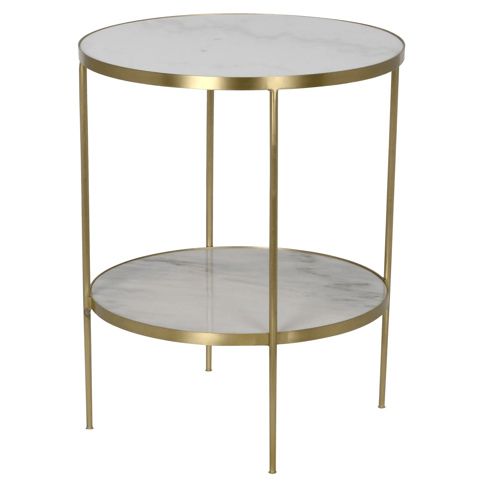 Noir Rivoli Side Table - Antique Brass ACCENT TABLES