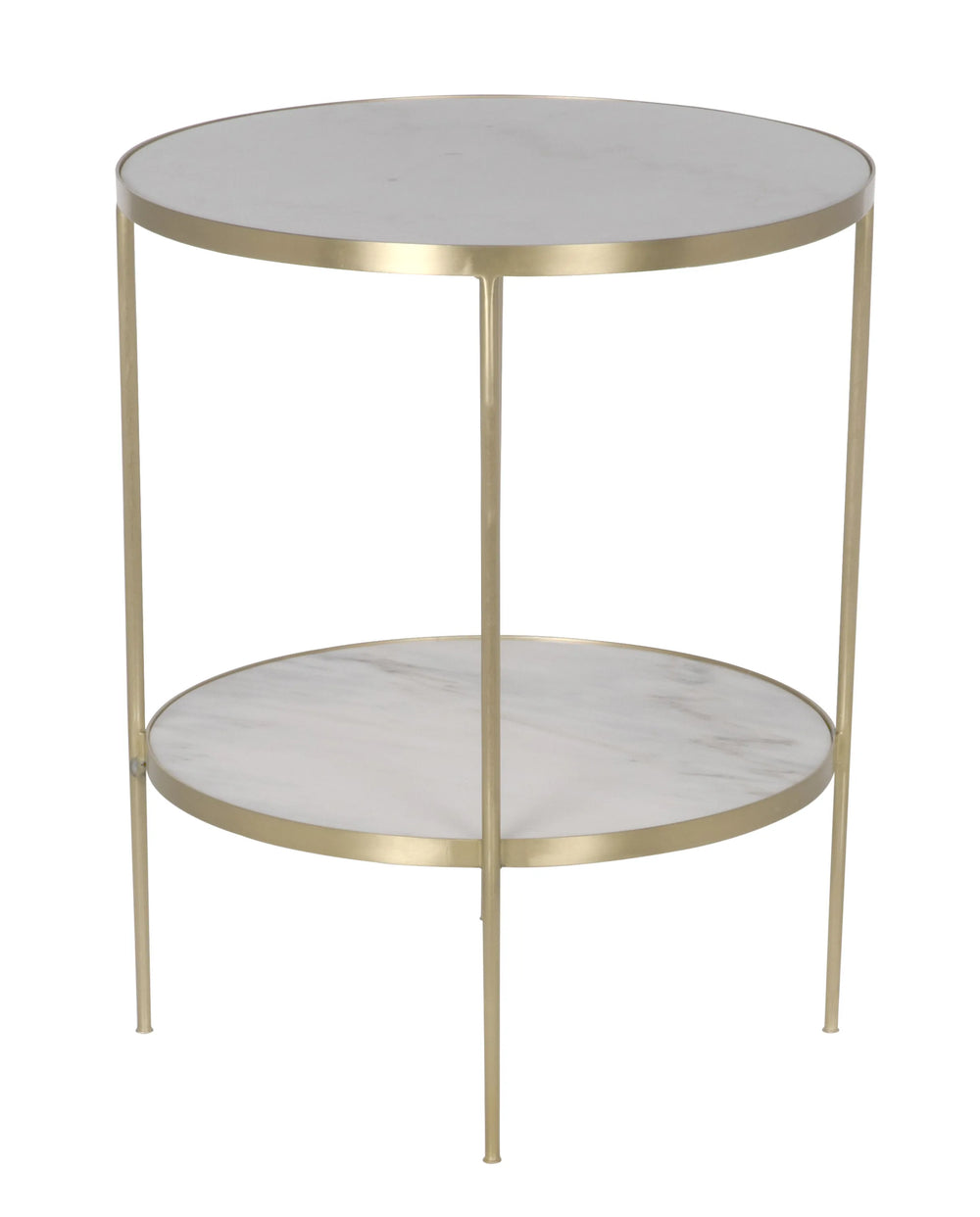 American Home Furniture | Noir - Rivoli Side Table - Antique Brass