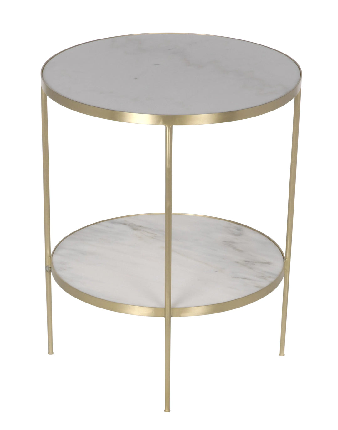 American Home Furniture | Noir - Rivoli Side Table - Antique Brass