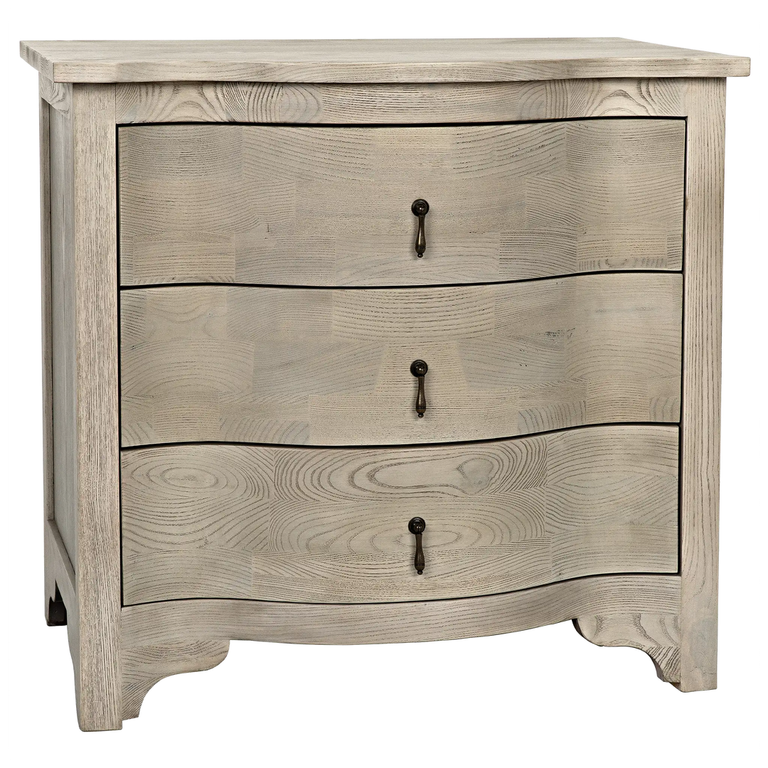 American Home Furniture | Noir - Curved Front Side Table