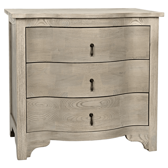 Noir Curved Front Side Table ACCENT TABLES