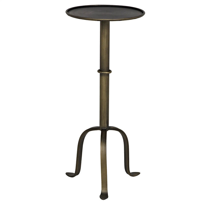 Tini Side Table, Metal with Aged Brass Finish