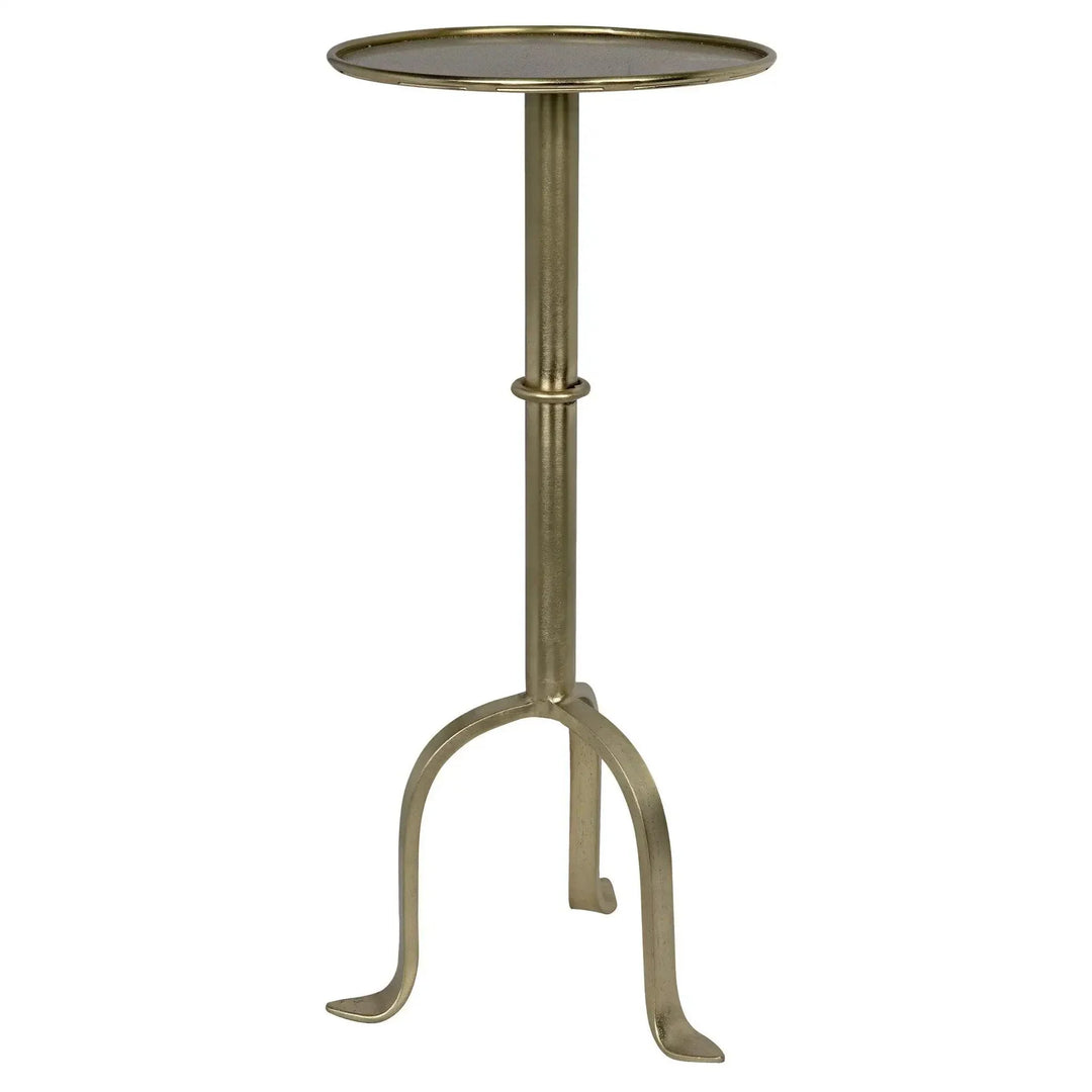 Tini Side Table, Metal with Brass Finish - AmericanHomeFurniture