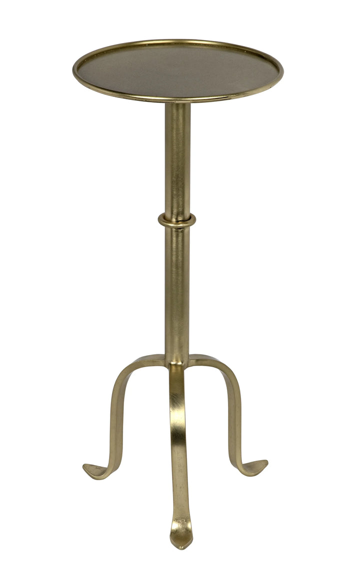 Tini Side Table, Metal with Brass Finish