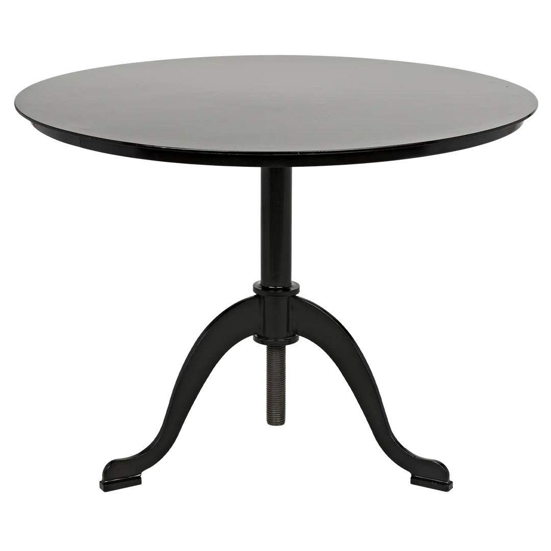 American Home Furniture | Noir - Kaldera Side Table, Black Steel