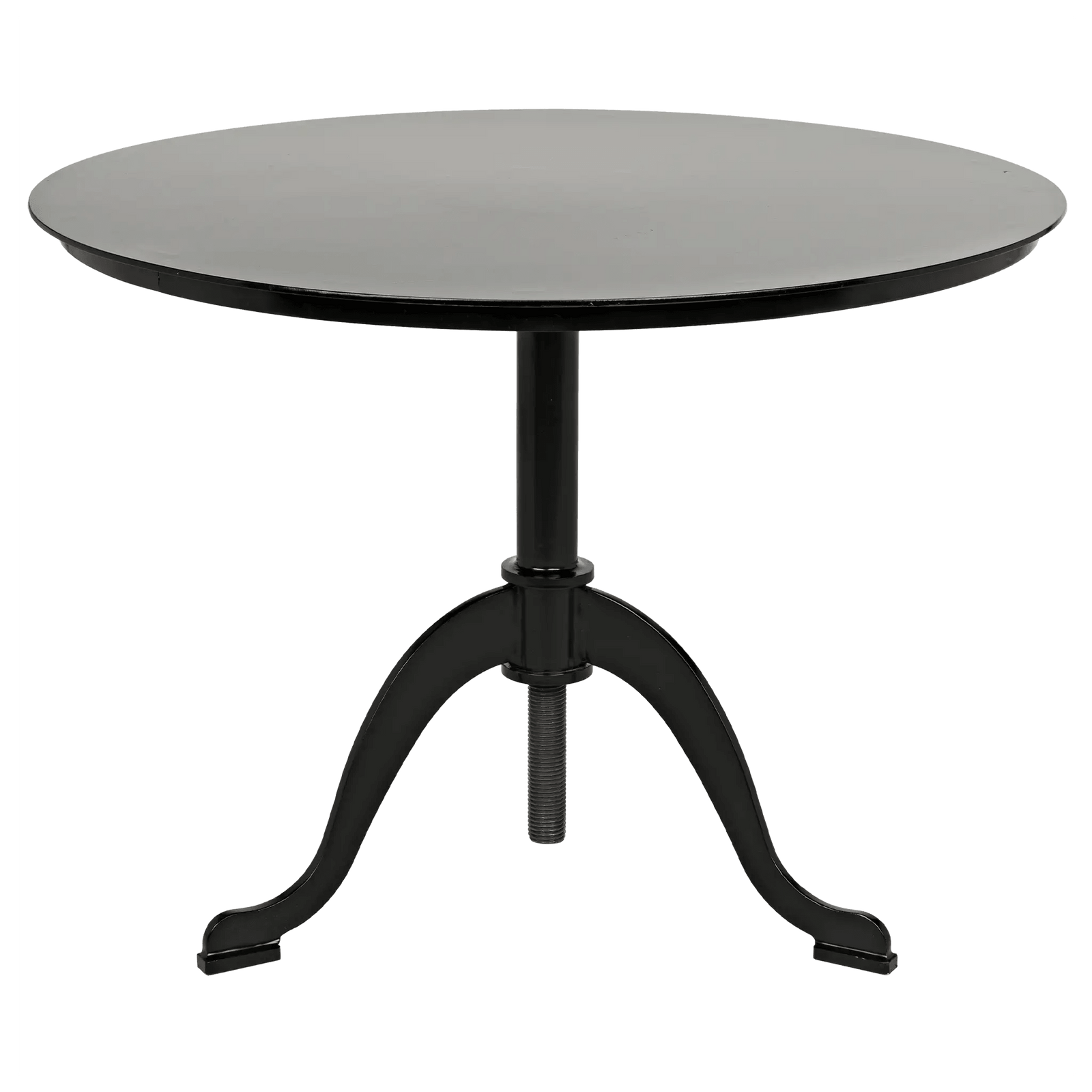 Noir Kaldera Side Table, Black Steel ACCENT TABLES